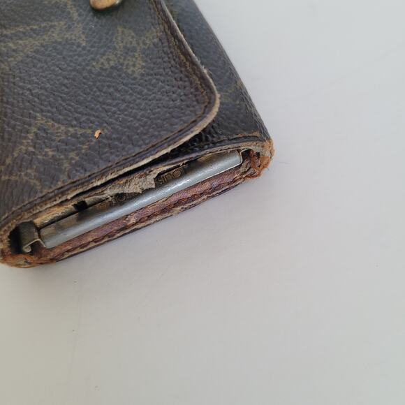 Authentic Louis Vuitton Monogram Multicles 4 Key Hooks Case Brown Small 2000 - Picture 8 of 9